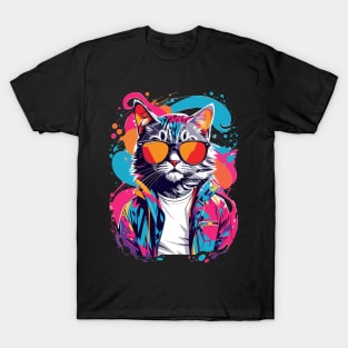 Cat Wearing Sunglasses T-Shirt